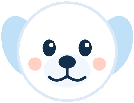 エムサイト工房のマスコット犬 コウボウくん
